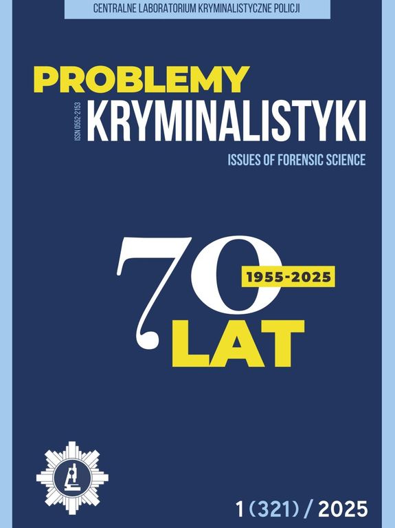okładka kwartalnika naukowego Problemy Kryminalistyki 321/2025